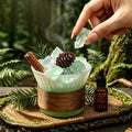 Green Crystal Stone Aroma Diffuser | Includes 10ml Fragrance Oil | Decorative Home Fragrance Diffuser