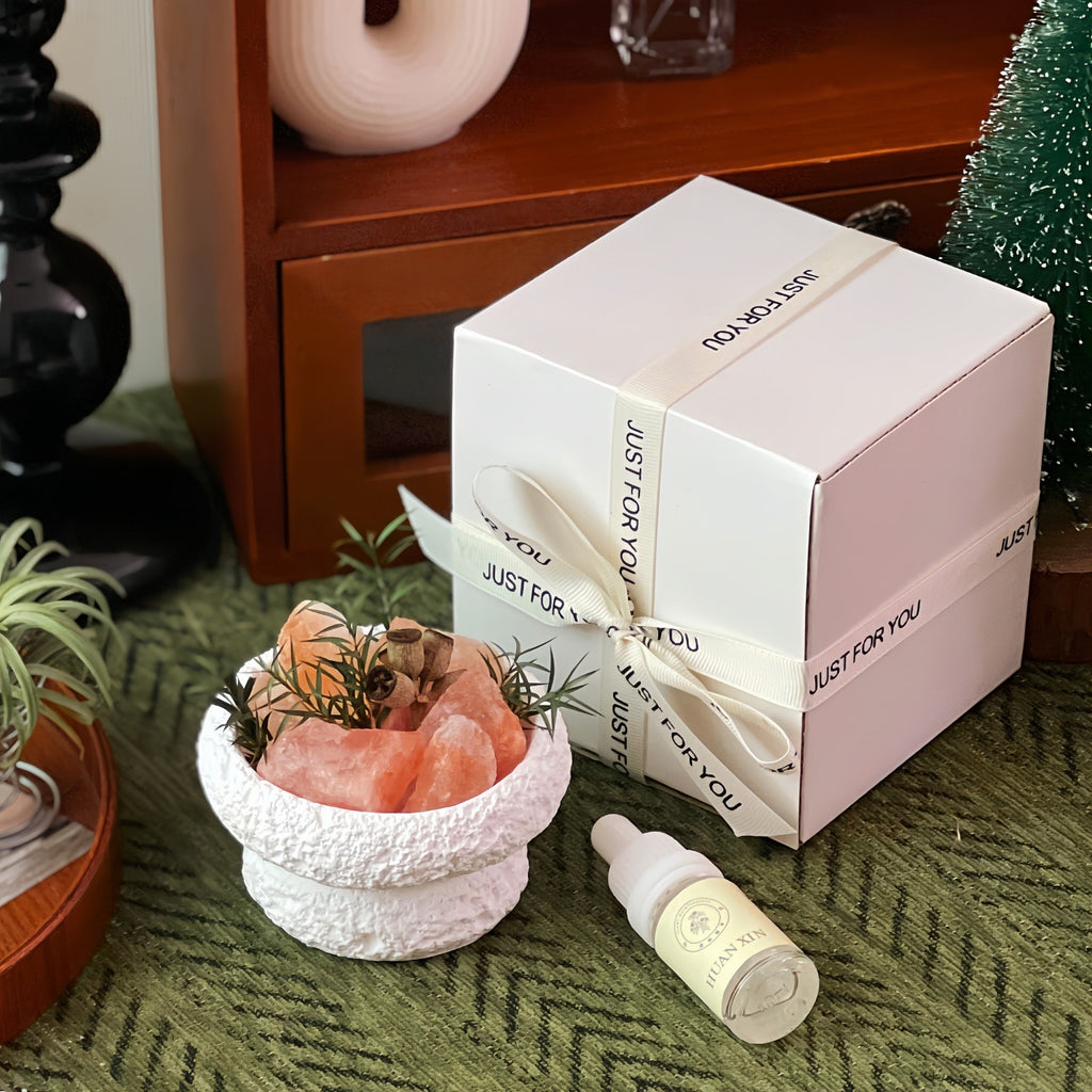 For You: Plant-Based Orange Salt Crystal Aromatherapy Diffuser Stone Fireless Aromatherapy Gift Box For Girls And Best Friends, Girlish Heart