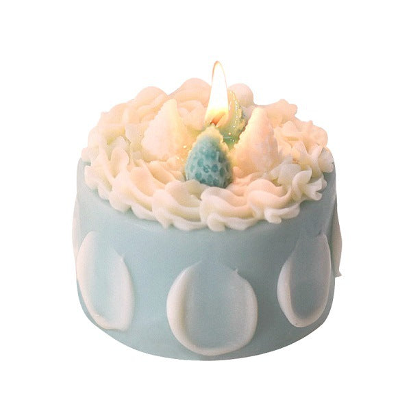 Cake-Shaped Scented Candle | English Pear & Freesia | Soy Wax Decorative Candle