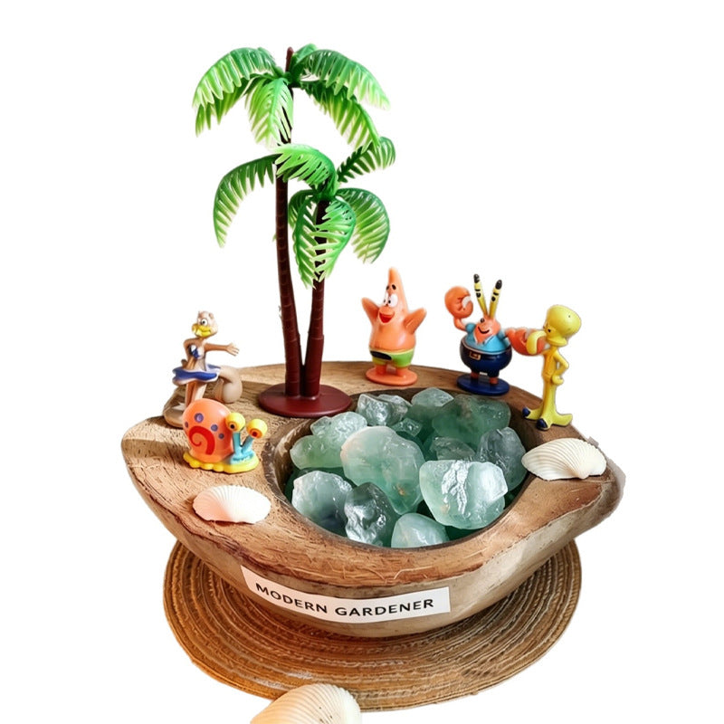 Island Theme Reed Diffuser Decoration | Aroma Stone Desktop Decor with 10ml Fragrance Oil